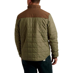 Howler Brothers Merlin Jacket highlights heavy-duty shoulder patches for rugged use.