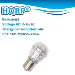 HQRP BA15S LED bulb 150 lumens for bright lighting