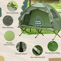 HRVEOCEI cot in carry bag highlights organized, ready-to-go transport.