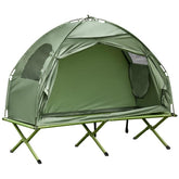 HRVEOCEI outdoor camping cot pack demonstrates portable design for easy transport and storage.
