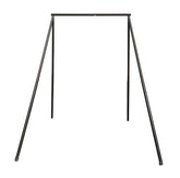 HSW Black Steel Game Hoist Rack side view shows sturdy design for field processing.