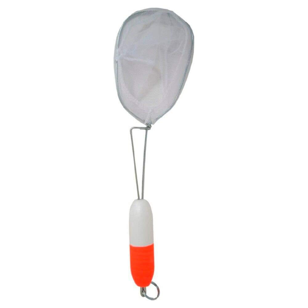 HT Enterprise FMN-1 floating minnow net in white, easy handling for ice fishing.