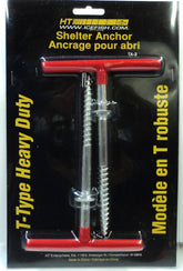 HT Enterprise TA-2 T-Type Shelter Anchor closeup for rugged ice shelter stability.