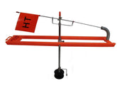 HT High Tech Polar Tip-Up Black spool delivers smooth 200ft line for dependable ice fishing setups.