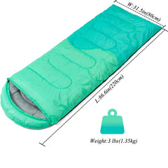HTMEYBG sleeping bag compact-pack shows easy carry for backpacking.