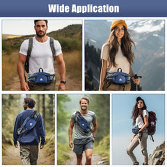 HTZPLOO fanny pack pocket layout organizes essentials for quick access on the go.