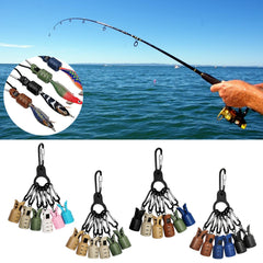 HUANGANG squid jig protector case with carabiner simplifies transport between spots