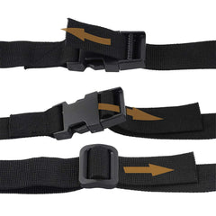 HUANGGG quick-release buckle enables fast, secure gear fastening.
