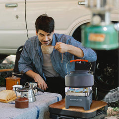HugeFlames stove delivers 9000W heat for fast boiling and efficient cooking.