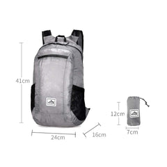 HUIOP 20L capacity backpack ready for day trips and commutes.