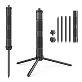 HUIOP BBQ Lantern Stand with aluminum frame provides stable outdoor lighting.