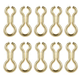 HUIOP brass sinker wire eye closeup shows durable construction for reliable casting