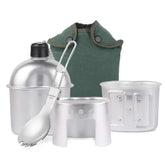HUIOP camping cookware 4pc set ready for backpacking meals