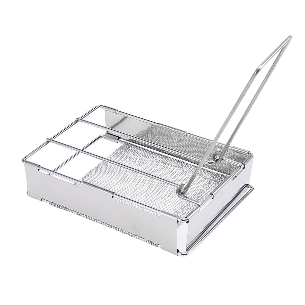 HUIOP camping toaster foldable plate shown for compact travel and easy storage
