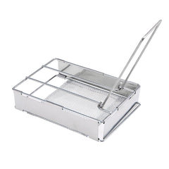 HUIOP camping toaster foldable plate shown for compact travel and easy storage
