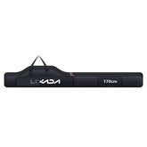 HUIOP fishing rod bag overall view showing organized storage and travel-ready design.