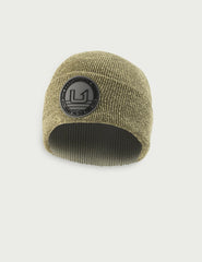 HUK embossed beanie warm snug-fit demonstrates comfortable outdoor use