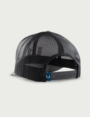 HUK men's Trucker Hat showing adjustable snap closure for a comfortable, secure fit.