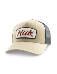 HUK Men's Standard Trucker hat with anti-glare under visor for glare-free sun protection.