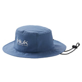 Huk Performance Bucket Hat top view, sun protection for fishing days