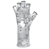 HUK Pursuit Sun Glove with a grippy palm for secure casting.