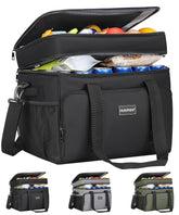 Hulongo insulated soft cooler bag 42L capacity for beach snacks and drinks