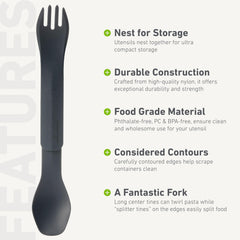 humangear GoBites Duo FDA-safe, BPA-free material for everyday dining