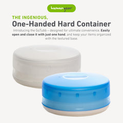 humangear GoTubb one-handed open, quick access ideal for busy mornings.