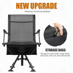HUNT MONSTER hunting chair portable at 16.5 lbs for easy field transport.