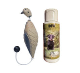 HuntEmUp Dove training dummy closeup with lifelike feather detail for field practice.