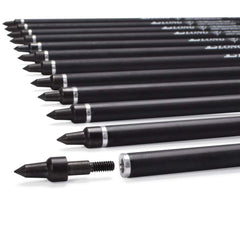 Hunter Ian Archery moon nocks design improves consistent vane alignment during shots.