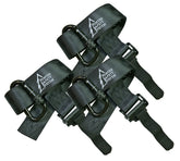 Hunter Safety System quick-connect treestrap mounted to a tree for silent, secure setup.