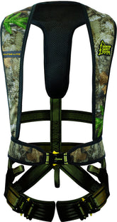 Hunter Safety System Ultra-Lite harness front view, lightweight and secure for easy climbs.
