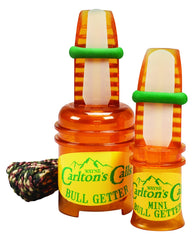 Hunters Specialties Bull Getter and Mini Bull Getter elk calls on display, offering versatile field calling options.