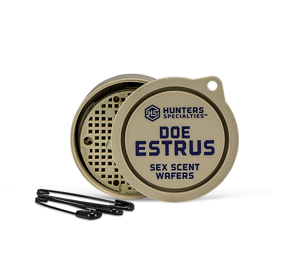Hunters Specialties cover scent wafers worn or hung to mask human odor for deer