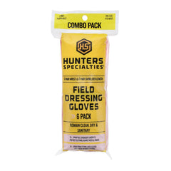 Hunters Specialties field dressing gloves short latex protect hands during deer gutting