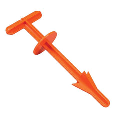 Hunters Specialties Gut Hook 5.7-inch blaze-orange blade enables precise field cuts.