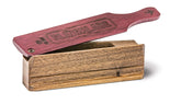 H.S. Strut Slingblade box call in American Walnut with purple heart lid