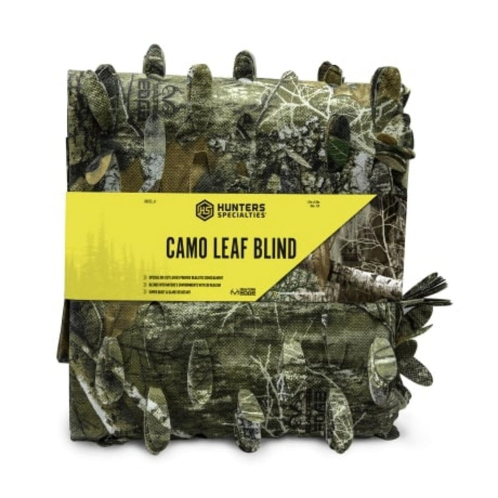 Hunters Specialties Leaf Blind with die-cut leaves enhances camouflage for blinds and stands