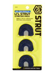 Hunters Specialties Lil' Strut diaphragm calls on hunt with Infinity Premium Flex for realistic sounds.