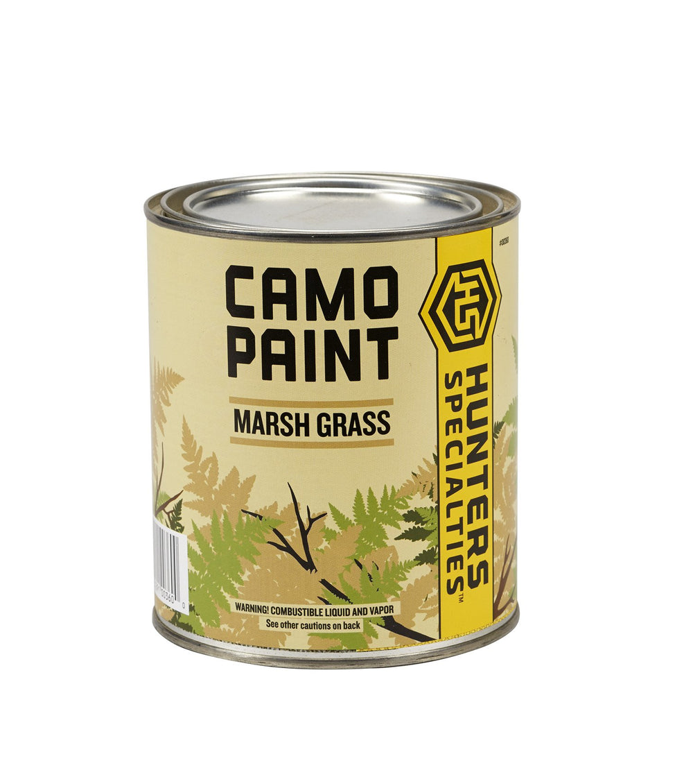 Hunters Specialties Permanent Camo Paint marsh grass quart can for durable camouflage on hunting gear