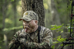 Soft grip on Quadgrunter XT keeps calls quiet and comfortable during long sits