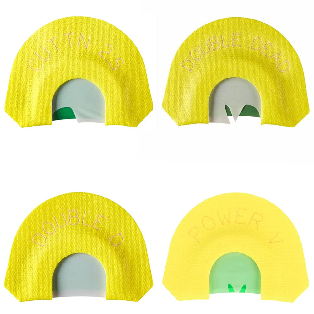 Hunters Specialties Strut Fearsome 4-pack diaphragm calls for versatile turkey calling in field settings