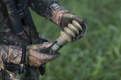 Hunters Specialties Strut Thunder Twister Gobble Call camouflage finish, silent silencer aids stealth.