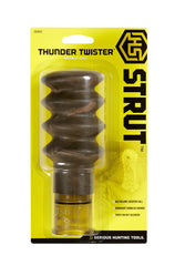 Hunters Specialties Strut Thunder Twister Gobble Call side view, improved sound quality for distant turkeys.