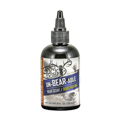 Front view of Hunters Specialties Un-Bear-Able Synthetic Bear Liquid Attractant bottle
