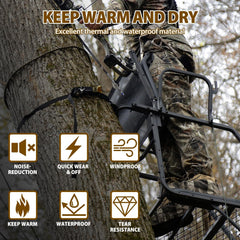 Hunthor insulated boot covers side view with zipper for easy on/off wear
