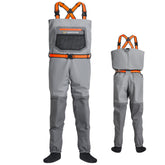 Hunthor men's waterproof breathable chest waders in chest-high cut
