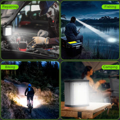 Hunting Friends 40W headlamp side lights active for peripheral safety