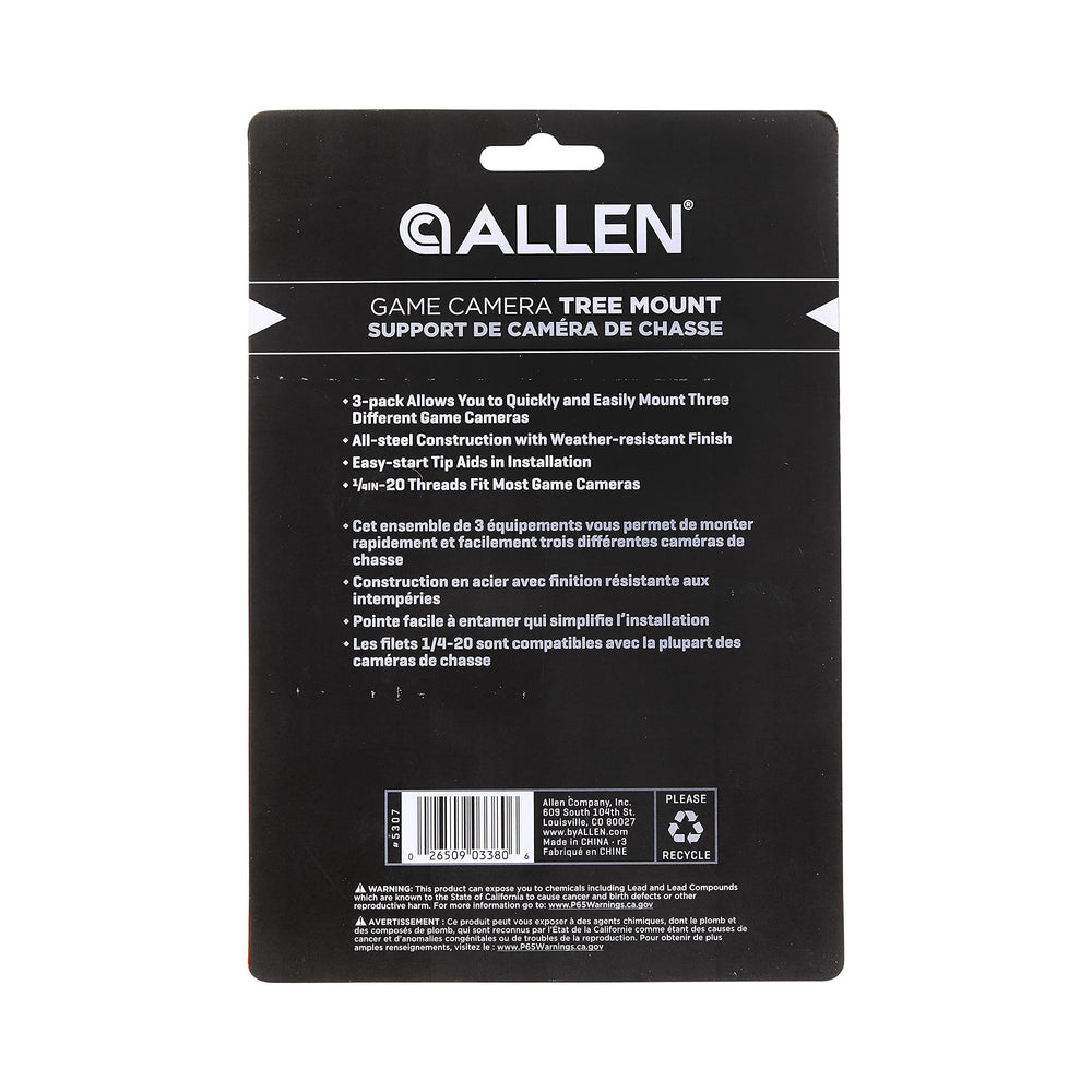 Hunting gear: Allen Company trail camera mount in use